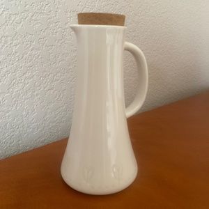 Ayesha Curry Ceramic Olive Oil Bottle / Flavor Bottle with Cork Lid 10 Oz.